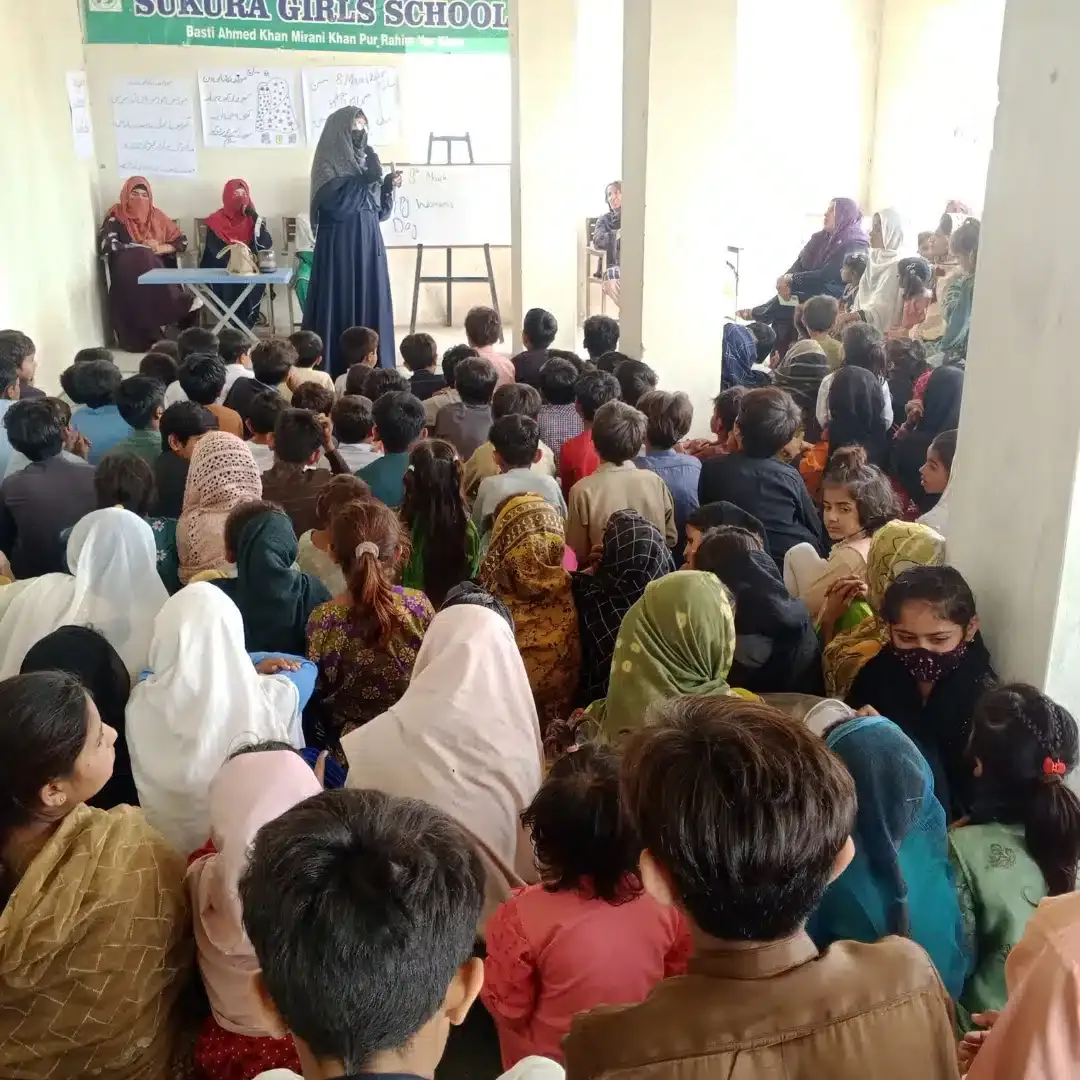 A community session at a Bunyad centre
