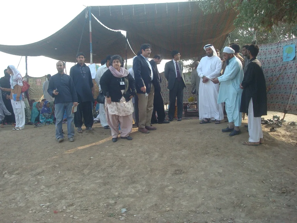 Delegation visit to a programme village